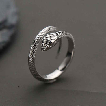 Bague Serpent Acier